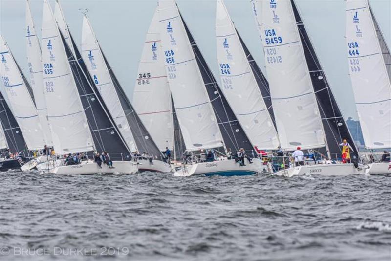 2019 J105 North American Championship - Day 2 photo copyright Bruce Durkee taken at Corinthian Yacht Club of Marblehead and featuring the J105 class