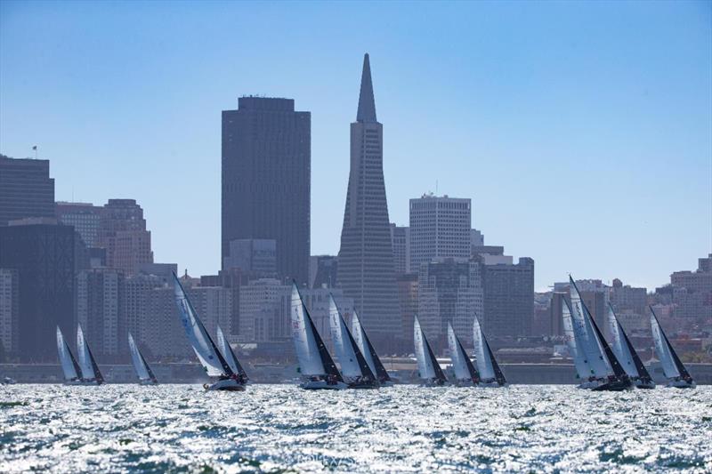 J/105s dominating the city skyline - 2019 Rolex Big Boat Series - photo © Rolex / Sharon Green