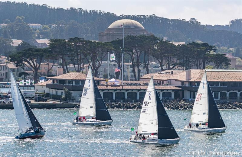 J/105 fleet photo copyright Rolex / Daniel Forster taken at St. Francis Yacht Club and featuring the J105 class