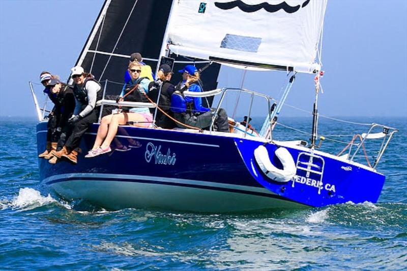 Team NIUHI, an all-women team skippered by Maggie Bacon photo copyright Chris Ray taken at St. Francis Yacht Club and featuring the J105 class