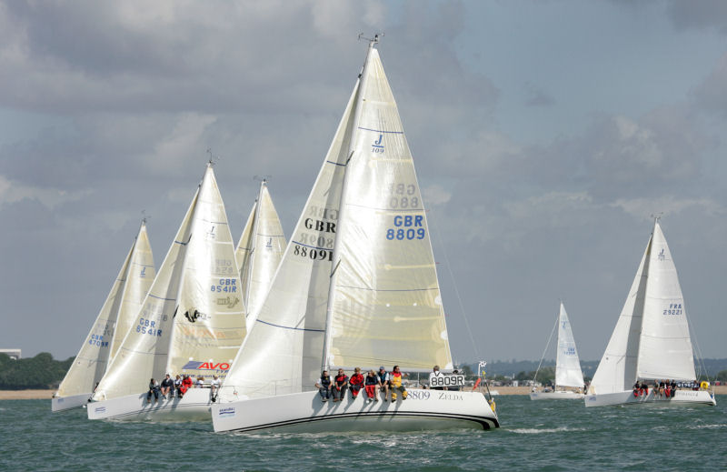 Champagne sailing for the J109 fleet on day two of Skandia Cowes Week photo copyright OnEdition taken at  and featuring the J109 class