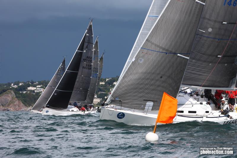 Landsail Tyres J-Cup in Partnership with B&G day 2 photo copyright Tim Wright / www.photoaction.com taken at Royal Torbay Yacht Club and featuring the J109 class