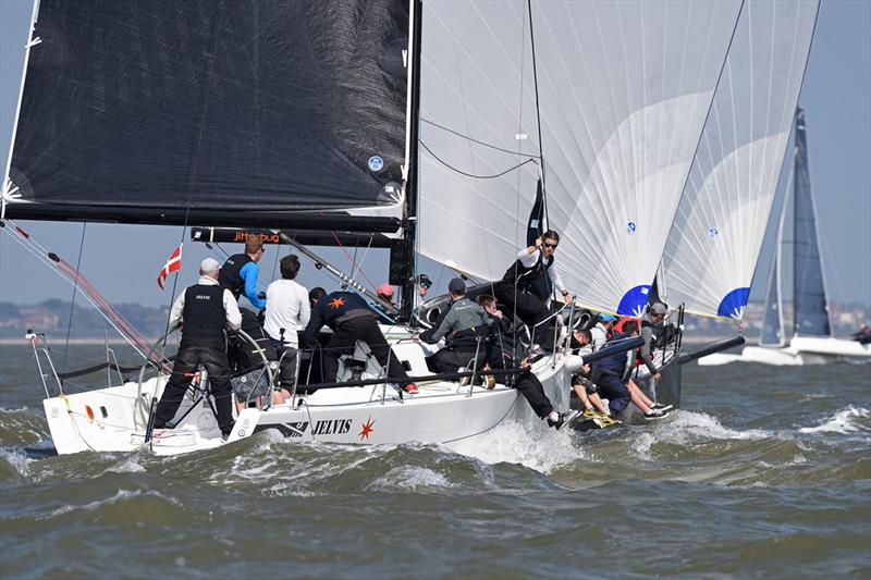 2018 RORC 2018 Vice Admiral's Cup, Day 1 - J109 Jelvis  photo copyright Rick Tomlinson taken at Royal Ocean Racing Club and featuring the J109 class