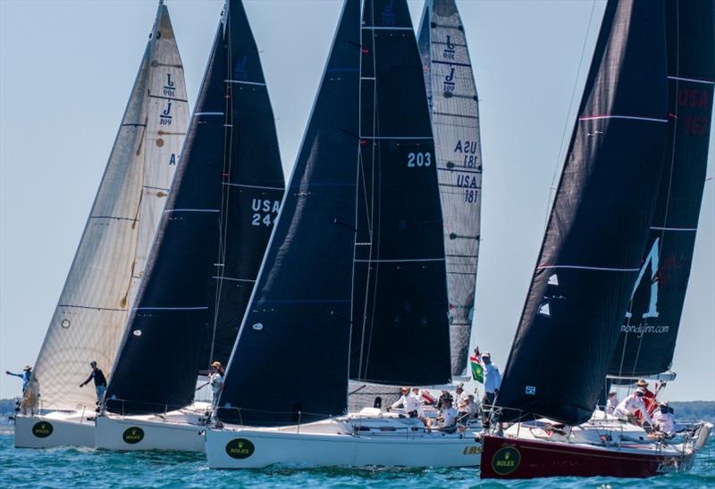 J109 start - Rolex NYYC Race Week at Newport - Day 2 photo copyright Rolex / Daniel Forster taken at New York Yacht Club and featuring the J109 class
