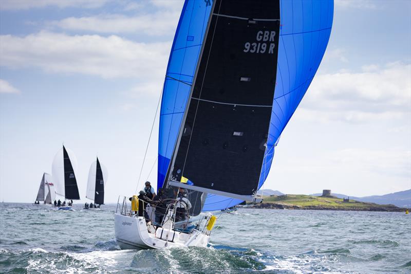 Jaydreamer (J109) skippered by Paul Sutton on the final day of the Volvo Dun Laoghaire Regatta 2019 photo copyright David Branigan / www.oceansport.ie taken at Dun Laoghaire Motor Yacht Club and featuring the J109 class