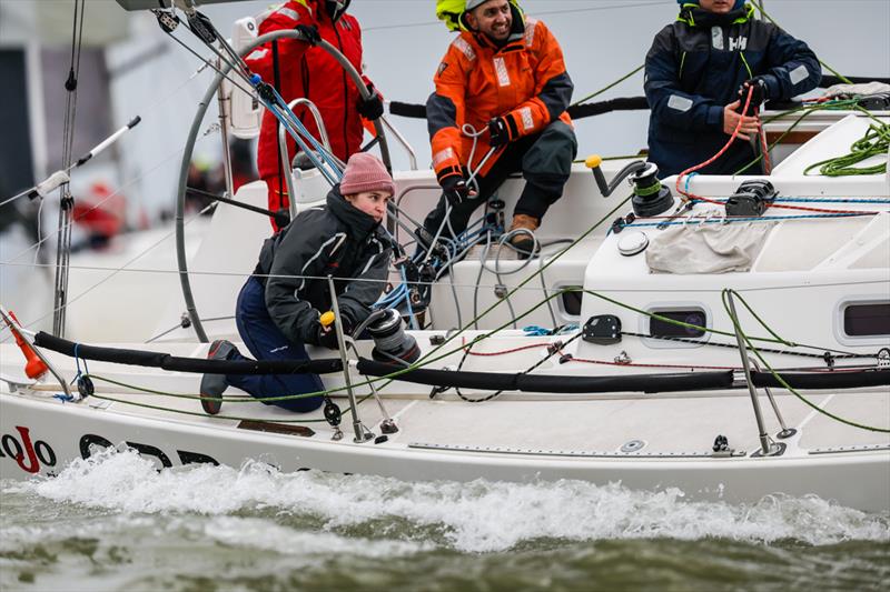 Mojo Risin - 42nd Hamble Winter Series - Week 7 photo copyright Paul Wyeth / www.pwpictures.com taken at Hamble River Sailing Club and featuring the J109 class