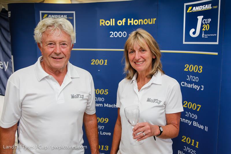 Tony & Sally Mack J/111 McFly on day 2 of the 2020 Landsail Tyres J-Cup photo copyright Paul Wyeth / www.pwpictures.com taken at Royal Ocean Racing Club and featuring the J111 class