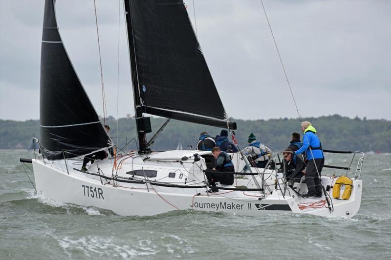 Chris Jones and Louise Makin's J/111 Journeymaker II photo copyright Rick Tomlinson / www.rick-tomlinson.com taken at Royal Ocean Racing Club and featuring the J111 class