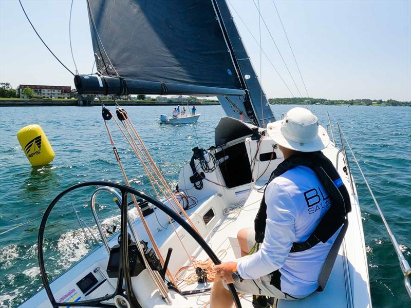 Pinging the marks photo copyright Peter Gustaffson taken at Newport Yacht Club, Rhode Island and featuring the J111 class