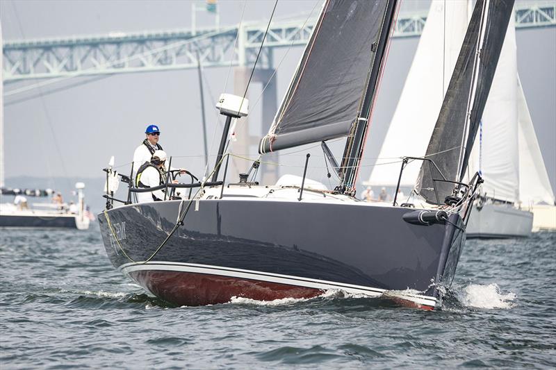 David Southwell's (Chestnut Hill, Mass.) J/121 Alchemy, winner of the Doublehanded Class - 2018 Ida Lewis Distance Race photo copyright Michele Almeida / MISTE Photography taken at Ida Lewis Yacht Club and featuring the J/121 class