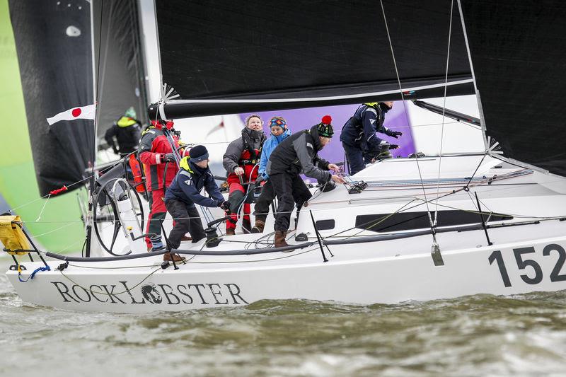 Rock Lobster is a J/121 owned by Nick Angel and sailed with a young crew photo copyright Paul Wyeth / pwpictures.com taken at Royal Ocean Racing Club and featuring the J/121 class