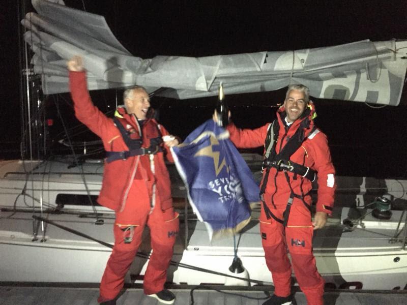 Chris Revelman and Pascal Bakker's Dutch J/122 Junique Raymarine Sailing Team finished the race on Thursday 23rd August close to midnight Gefeliciteerd! - photo © RORC