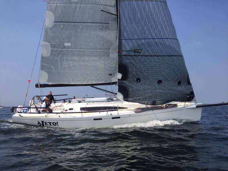 J/122 Ajeto, sailed Two-Handed by John Van Der Starre (NED) and Robin Verhoef - North Sea Race 2018 photo copyright Sander van der Borch taken at Royal Harwich Yacht Club and featuring the J/122 class