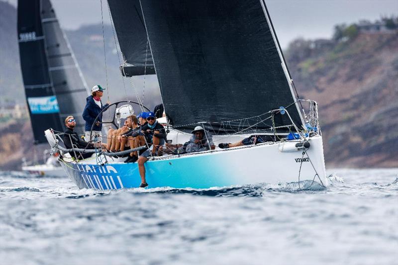 Pamala Baldwin's Antiguan J/122 Liquid includes 17-year-old Malik Charles on Axxess Marine Y2K Race Day at Antigua Sailing Week photo copyright Paul Wyeth / www.pwpictures.com taken at Antigua Yacht Club and featuring the J/122 class