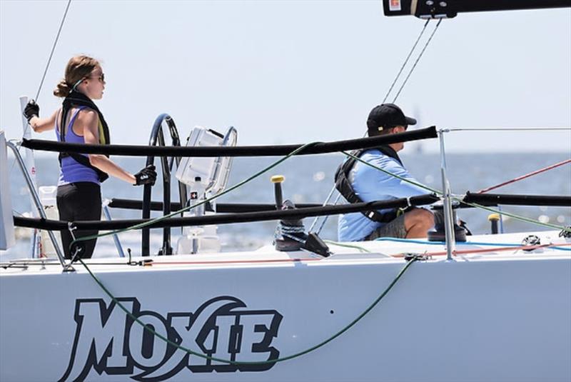 Patrick Hylant and 12-year-old daughter Greer sailing their J/122E MOXIE - photo © Will Keyworth Photography