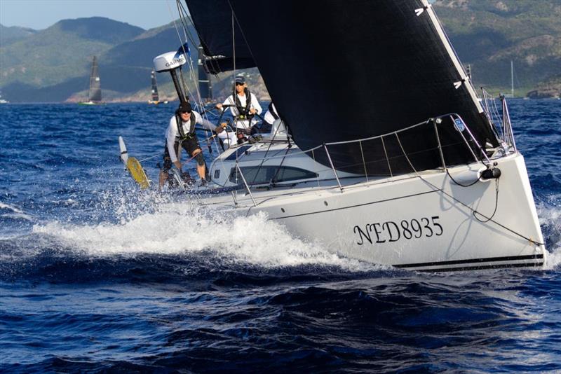 Frans van Cappelle & Michelle Witsenburg's J/122 Moana (NED) - RORC Caribbean 600 day 2 photo copyright Arthur Daniel taken at Royal Ocean Racing Club and featuring the J/122 class