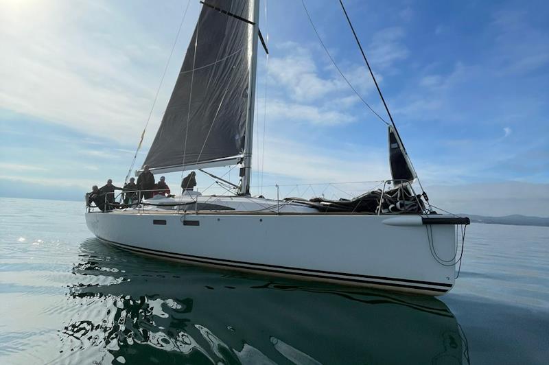 J122e Mojito after finishing - Pwllheli Autumn challenge series photo copyright Harry Cartwright taken at Pwllheli Sailing Club and featuring the J/122 class