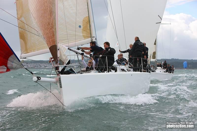 Batfish fast approaching the leeward mark in the J-Cup 2009 photo copyright Tim Wright / www.photoaction.com taken at Royal Torbay Yacht Club and featuring the J133 class