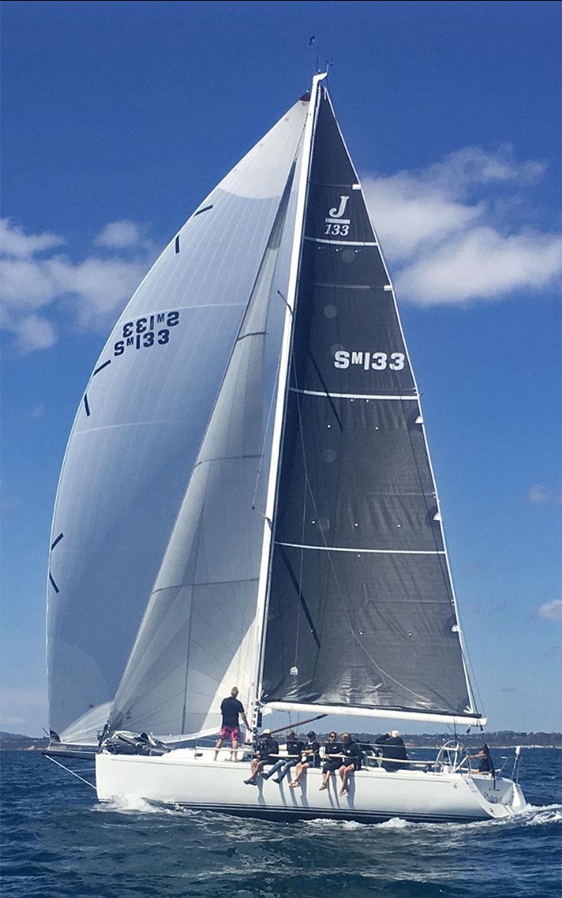 Jason Close's J/133, Patriot, on Melbourne's Port Phillip photo copyright Chris Furey taken at Sandringham Yacht Club and featuring the J133 class