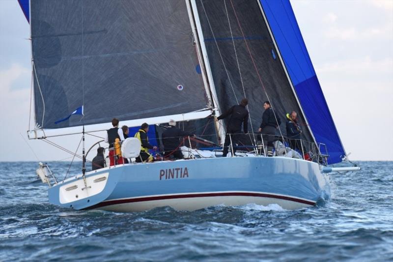 Gilles Fournier and Corinne Migraine's J/133 Pintia - RORC Cervantes Trophy Race photo copyright Rick Tomlinson / RORC taken at Royal Ocean Racing Club and featuring the J133 class
