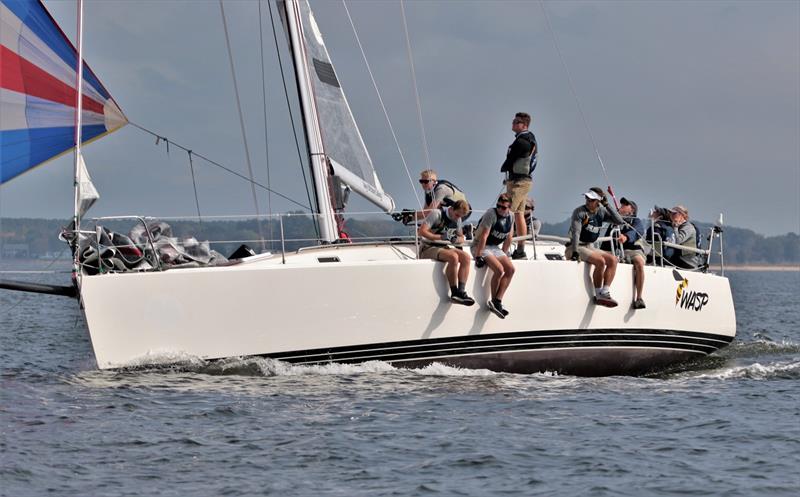 Naval Academy entry Wasp, a J/133 that took first in ORC 1 - 2020 Annapolis Fall Regatta photo copyright Willy Keyworth taken at Storm Trysail Club and featuring the J133 class