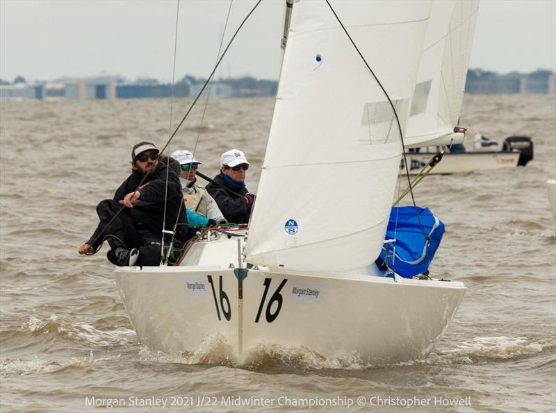 2021 Morgan Stanley J/22 Midwinter Championship - Day 2 photo copyright Christopher Howell taken at Southern Yacht Club and featuring the J/22 class