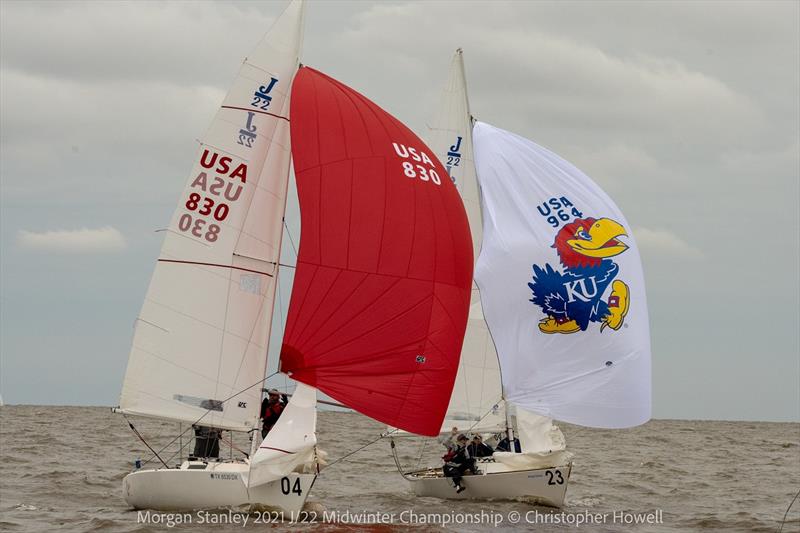 2021 Morgan Stanley J/22 Midwinter Championship - Day 2 photo copyright Christopher Howell taken at Southern Yacht Club and featuring the J/22 class