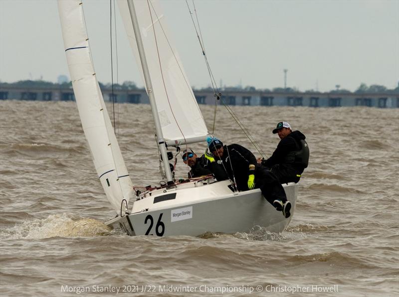 2021 Morgan Stanley J/22 Midwinter Championship - Day 2 photo copyright Christopher Howell taken at Southern Yacht Club and featuring the J/22 class