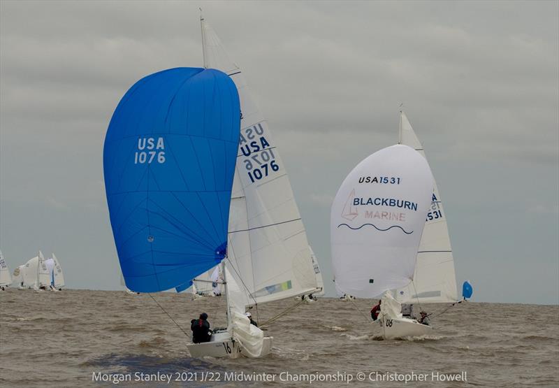 2021 Morgan Stanley J/22 Midwinter Championship - Day 2 photo copyright Christopher Howell taken at Southern Yacht Club and featuring the J/22 class