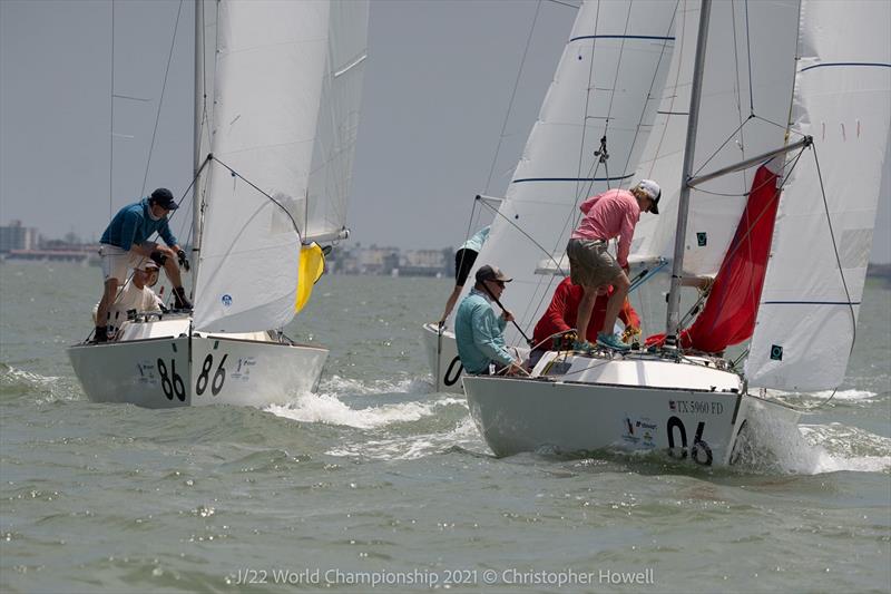 J/22 World Championship at Corpus Christi, Texas day 2 photo copyright Christopher Howell taken at Corpus Christi Yacht Club and featuring the J/22 class
