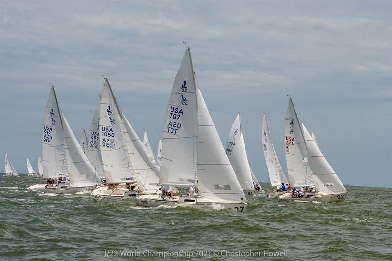 J/22 World Championship at Corpus Christi, Texas day 3 photo copyright Christopher Howell taken at Corpus Christi Yacht Club and featuring the J/22 class