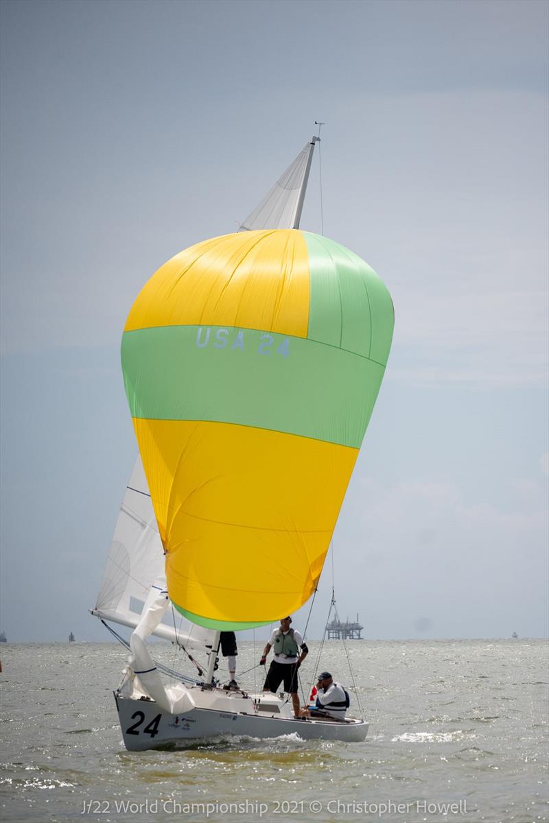 J/22 World Championship at Corpus Christi, Texas day 3 photo copyright Christopher Howell taken at Corpus Christi Yacht Club and featuring the J/22 class