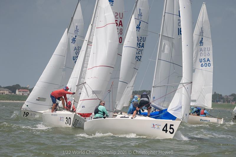 J/22 World Championship at Corpus Christi, Texas final day photo copyright Christopher Howell taken at Corpus Christi Yacht Club and featuring the J/22 class