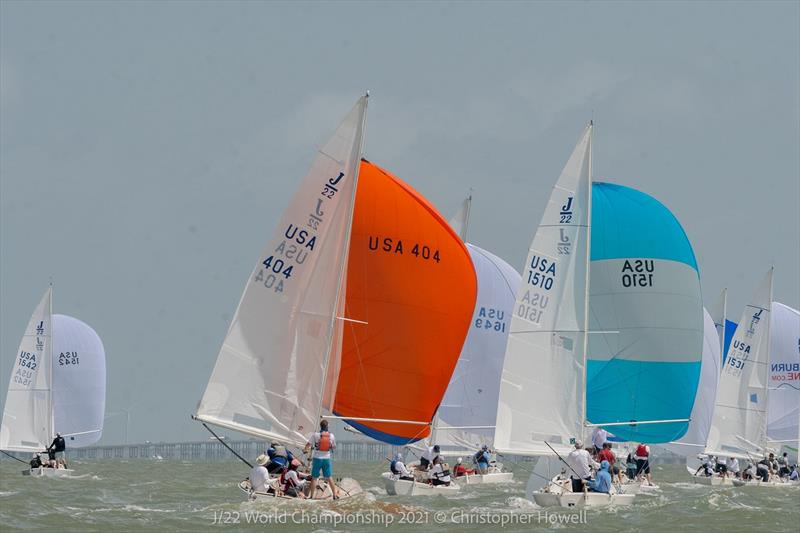 J/22 World Championship at Corpus Christi, Texas final day photo copyright Christopher Howell taken at Corpus Christi Yacht Club and featuring the J/22 class