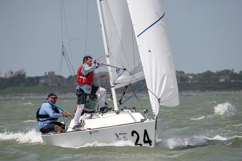 J/22 World Championship at Corpus Christi, Texas final day photo copyright Christopher Howell taken at Corpus Christi Yacht Club and featuring the J/22 class