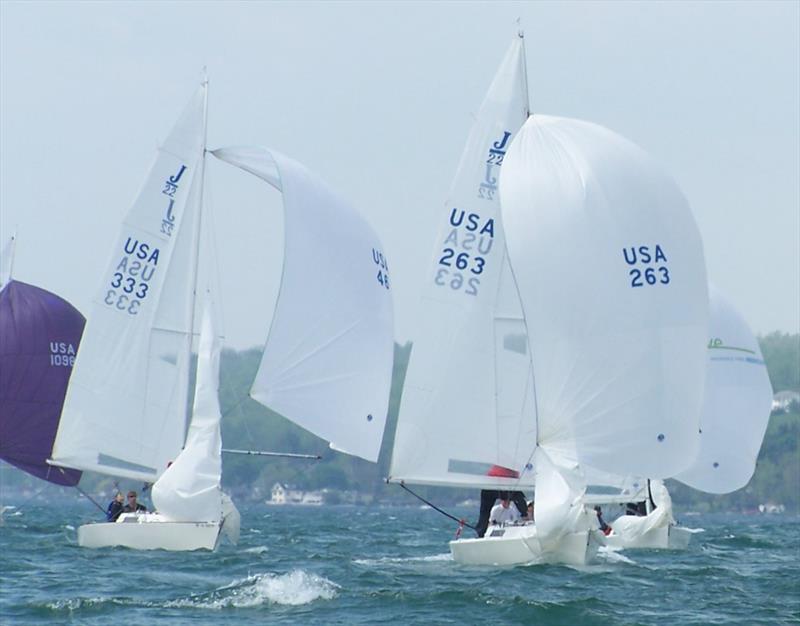 Racecourse action at the Jackrabbit J/22 Regatta - photo © Image courtesy of the Jackrabbit J/22 Regatta