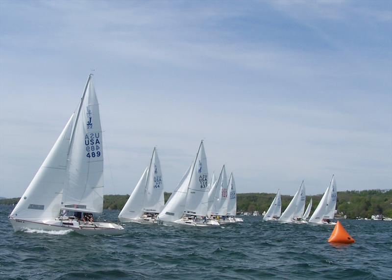 Racecourse action at the Jackrabbit J/22 Regatta - photo © Image courtesy of the Jackrabbit J/22 Regatta