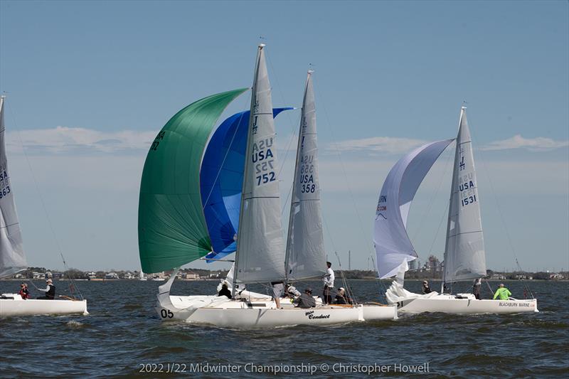 2022 J/22 Midwinter Championship Race Day 1 photo copyright Christopher Howell taken at Lakewood Yacht Club and featuring the J/22 class