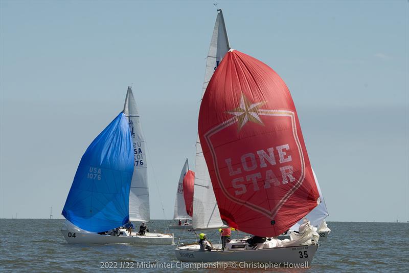 2022 J/22 Midwinter Championship Race Day 1 photo copyright Christopher Howell taken at Lakewood Yacht Club and featuring the J/22 class