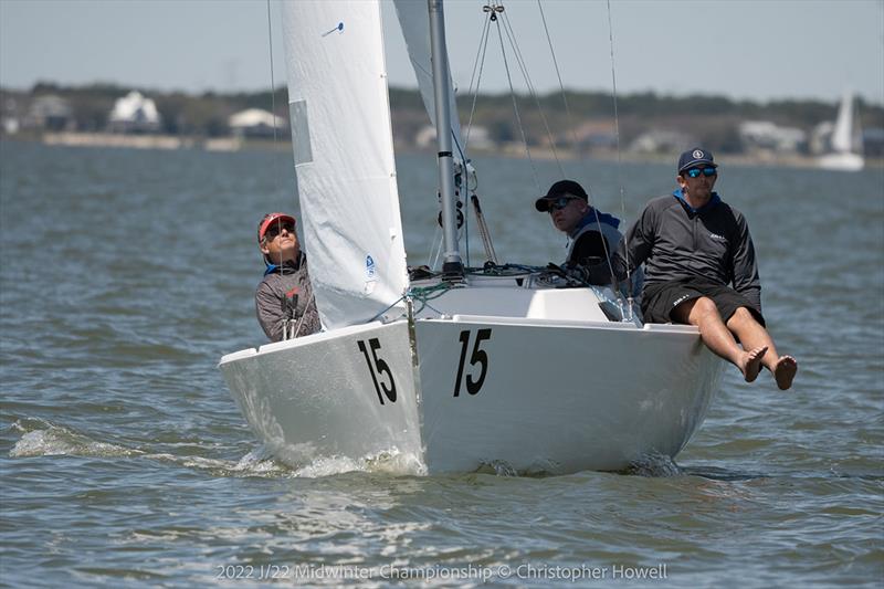 2022 J/22 Midwinter Championship Race Day 1 photo copyright Christopher Howell taken at Lakewood Yacht Club and featuring the J/22 class