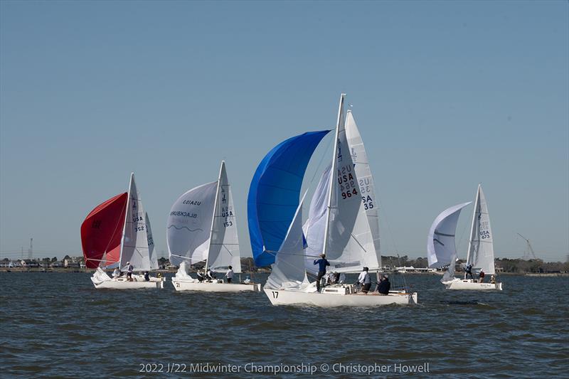 2022 J/22 Midwinter Championship Race Day 1 photo copyright Christopher Howell taken at Lakewood Yacht Club and featuring the J/22 class