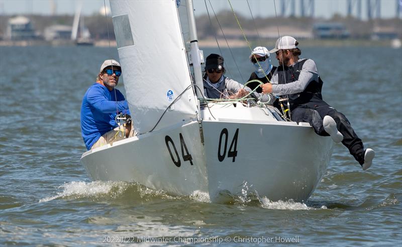 2022 J/22 Midwinter Championship Race Day 1 photo copyright Christopher Howell taken at Lakewood Yacht Club and featuring the J/22 class