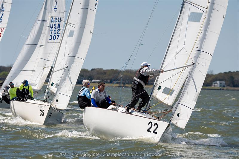 2022 J/22 Midwinter Championship Race Final Day photo copyright Christopher Howell taken at Lakewood Yacht Club and featuring the J/22 class