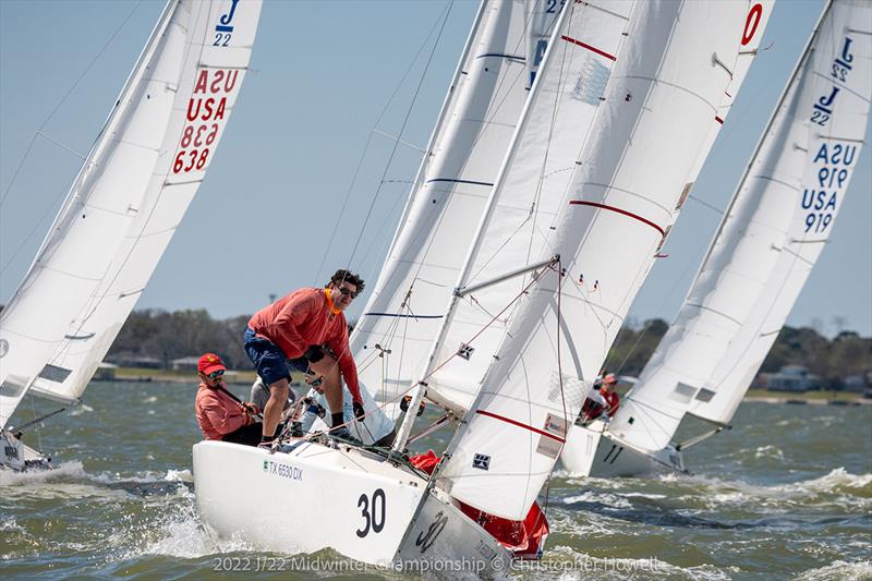 2022 J/22 Midwinter Championship Race Final Day photo copyright Christopher Howell taken at Lakewood Yacht Club and featuring the J/22 class