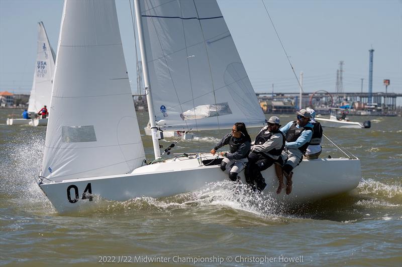 2022 J/22 Midwinter Championship Race Final Day photo copyright Christopher Howell taken at Lakewood Yacht Club and featuring the J/22 class