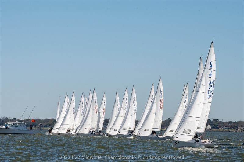 2022 J/22 Midwinter Championship Race Final Day photo copyright Christopher Howell taken at Lakewood Yacht Club and featuring the J/22 class
