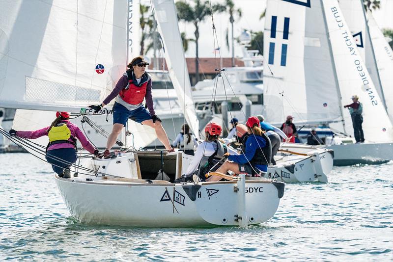 Women's Winter Invitational Regatta photo copyright Cynthia Sinclair taken at San Diego Yacht Club and featuring the J/22 class