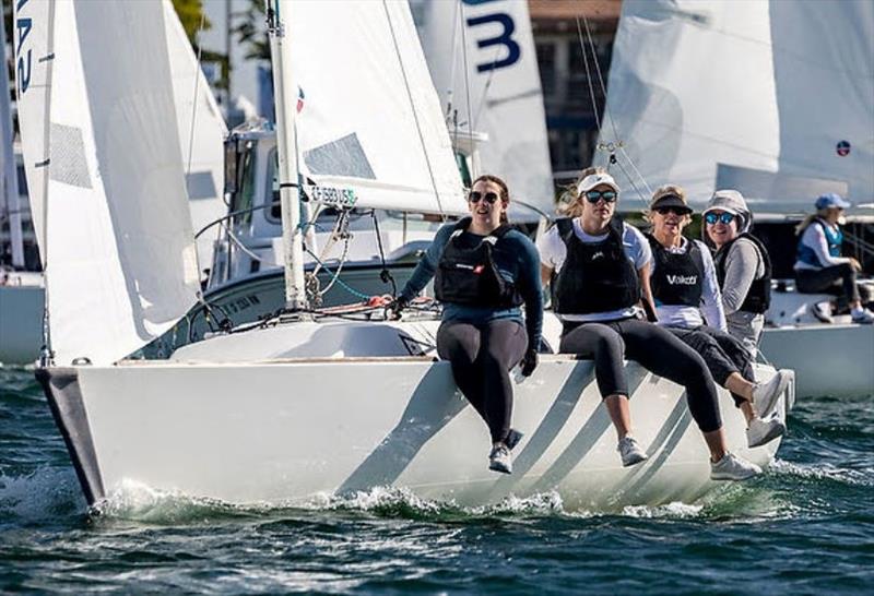 Women's Winter J/22 Invitational Regatta photo copyright Cynthia Sinclair taken at San Diego Yacht Club and featuring the J/22 class