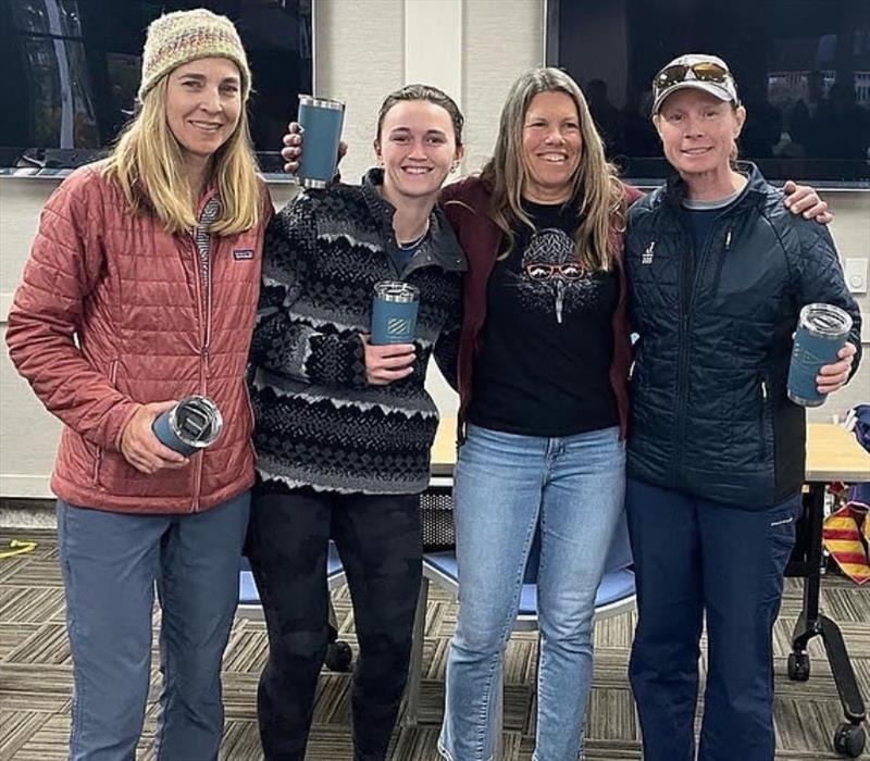 From left to right, Nicole's awesome J/22 match racing team: Julie Mitchell, Hailey Thompson, Karen Loutzenheiser, and Nicole Breault - photo © St. Francis Yacht Club