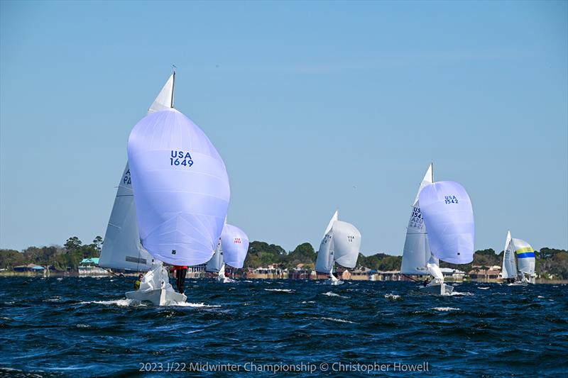 2023 J/22 Midwinter Championship photo copyright Christopher Howell taken at Fort Walton Yacht Club and featuring the J/22 class